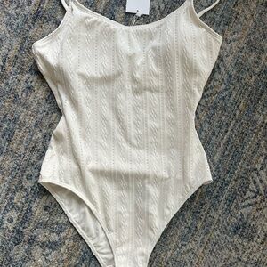 Andies Amalfi one piece white eyelet size M